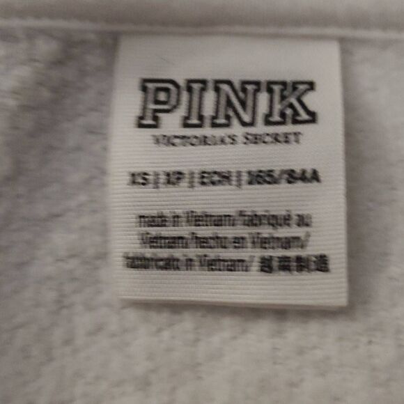 PINK BY VICTORIA'S SECRET WOMENS ZIP FRONT HOODIE - Picture 3 of 7